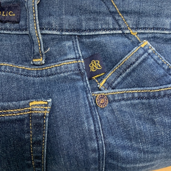 Rock & Republic Kashmiere Crop Women’s Blue Jeans Size 8 - Picture 5 of 10
